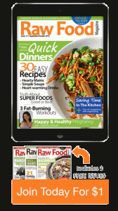 raw food magazine quick dinners fall issue
