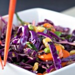 Moroccan Mint Red Cabbage Slaw With Hemp Seeds