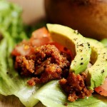 Raw Vegan Chorizo Lettuce Tacos