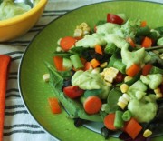 Vegan Avocado Ranch Salad