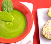 Zucchini Spinach Soup & Sunflower Avocado Bliss