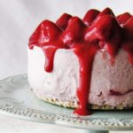 White Chocolate Strawberry Cheesecake
