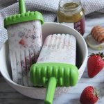 Coconut Strawberry Popsicles