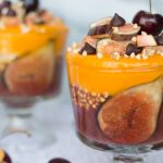 Mango Cherry Pudding Parfait