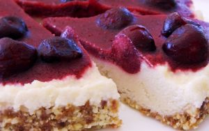 cherry lemon cheesecake pie raw food recipe FTR
