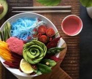 Raw Vegan Rainbow Miso Beet Bowl