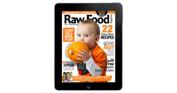 raw food magazine fall issue meal plan and raw food recipes