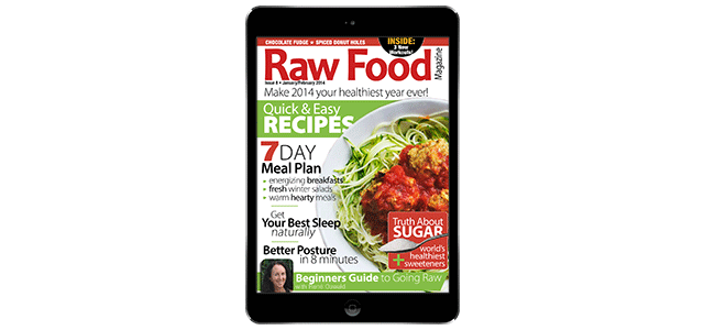 raw food magazine quick and easy recipes