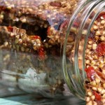 Banana Nut Granola Brittle With Apricot and Goji