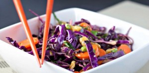 Red Cabbage Slaw with Mint