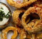 Onion Rings with Chipotle Aoili