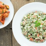 BBQ Marinated Veggies & Tabouli Salad