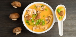 red bell pepper miso soup