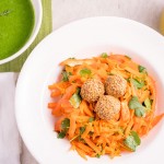 Carrot Walnut Crunch Salad & Zucchini Spinach Soup