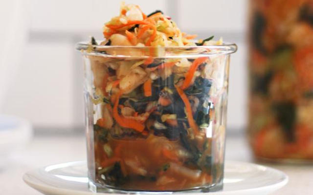 Carrots and Kale Kimchi FTR
