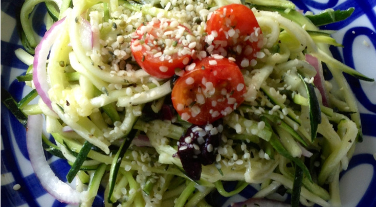 Quick and Easy Zucchini Noodle Pasta