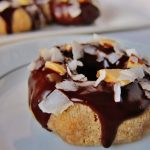 Coconut Chocolate Almond Donuts